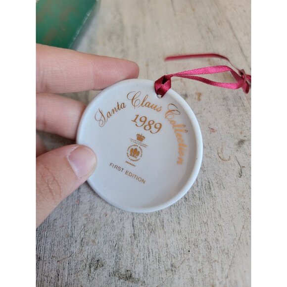 Denmark Copenhagen porcelain 1989 Santa Claus collection ornament Xmas - Picture 6 of 6